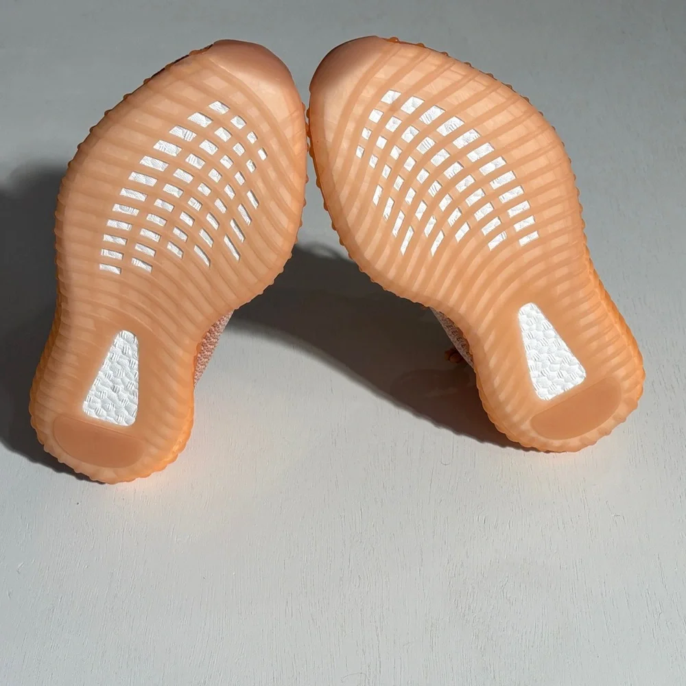 Yeezy Tan and Orange Men's Sneakers - Picture 6 of 7